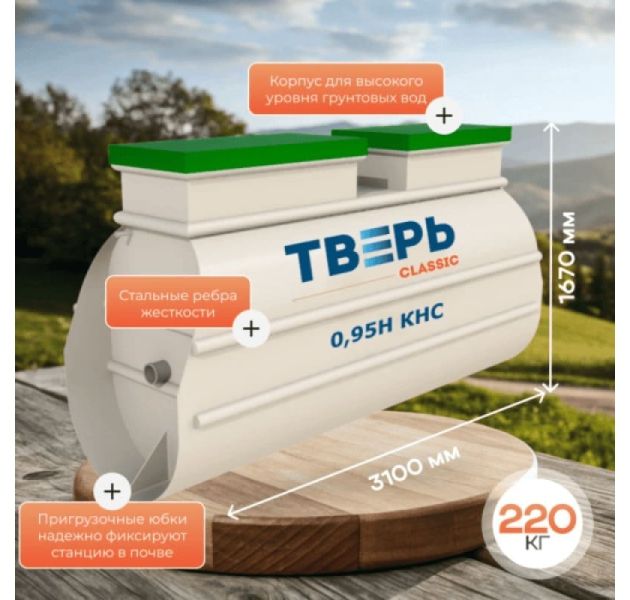 Станция биологической очистки Тверь Classic 1,1