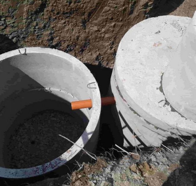 Ж\Б септик на базе 1,5 метровых колец