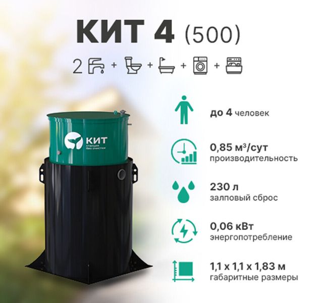 Станция биологической очистки Кит - 4