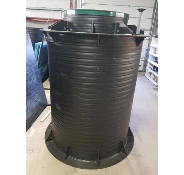 Пластиковый погреб (круглый, диаметр 1,5 метра)