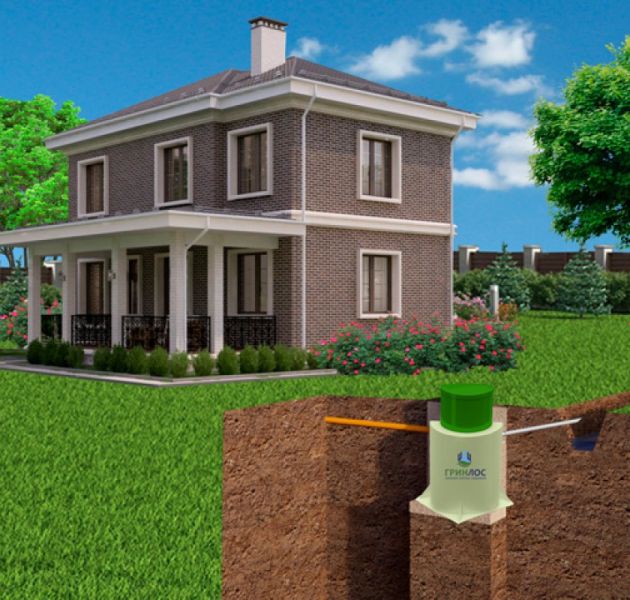 Станция биологической очистки Гринлос Аэро 25 Лонг ПР